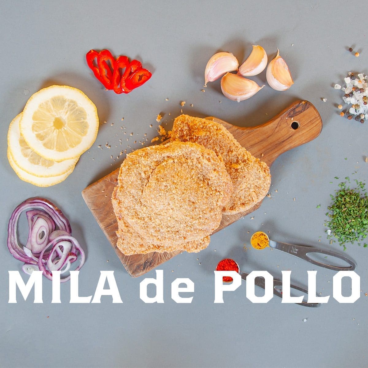 foto de milanesa de pollo con nombre