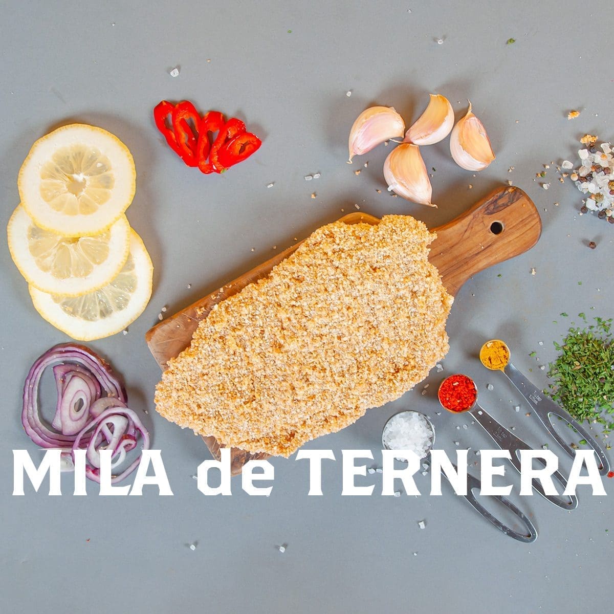 foto de una milanesa de ternera