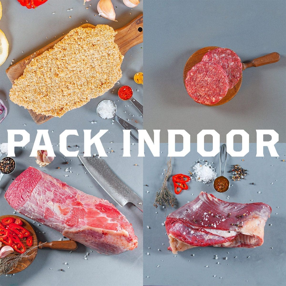 foto de los componentes del pack indoor