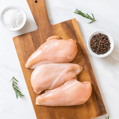 Pechuga de pollo de criadero en Barcelona